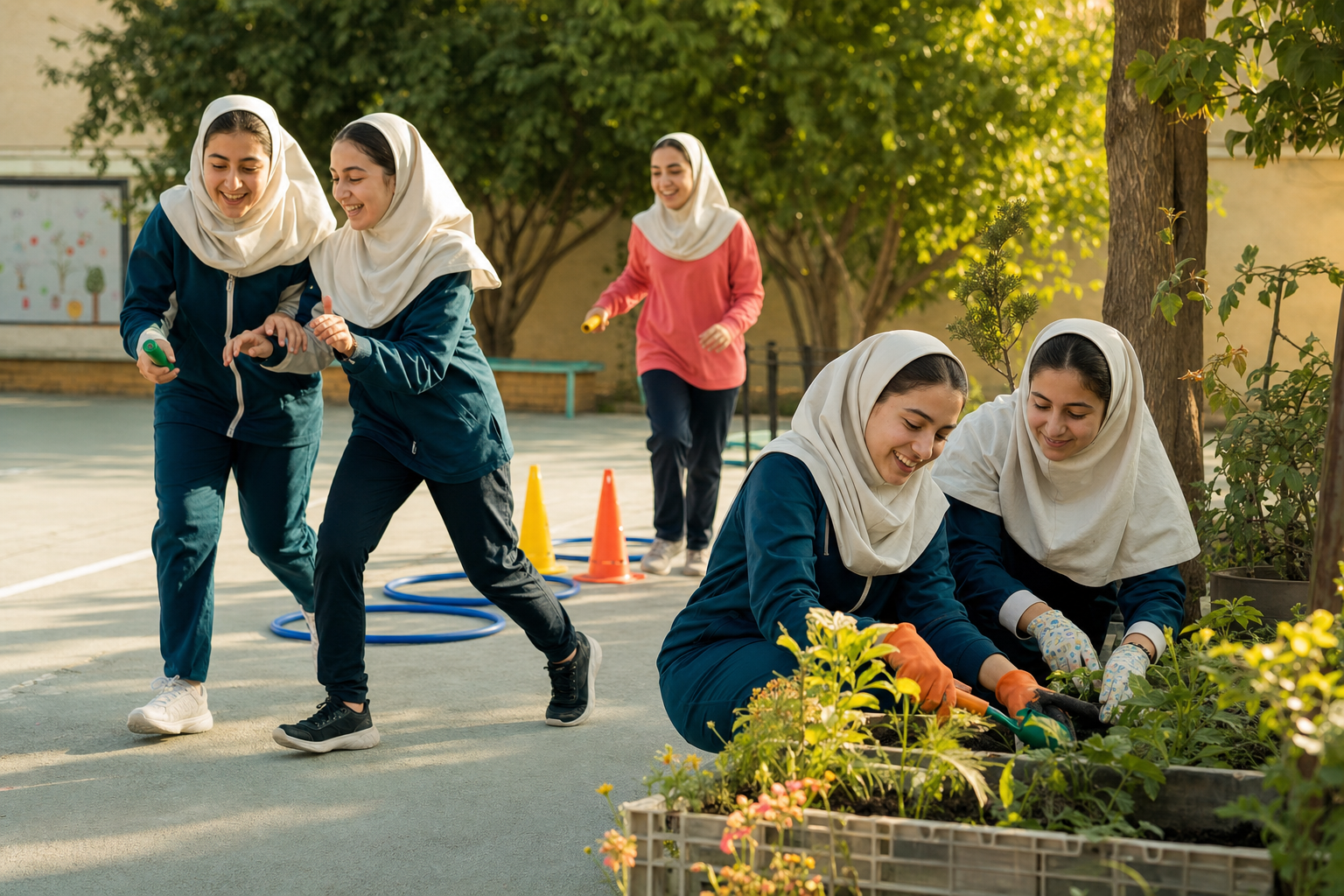 فعالیت گروهی و تجربه شاد مدرسه